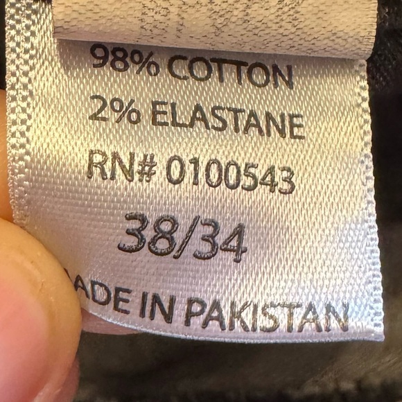 Blind Trust Black Jeans Paint Splatter Slim Fit Red And White 38x34 Hip Hop NEW - Picture 15 of 16